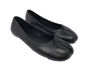 VBDB Tabi Womens Size 9.5 Black Slip On Split Toe Japanese Ballet Flats Shoes